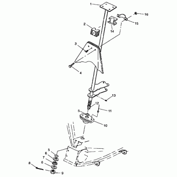 STEERING POST - A99BA25CA (4949574957b006)