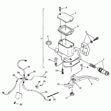 CONTROLS - MASTER CYLINDER/BRAKE LINE - A99BA25CA (4949574957b008)