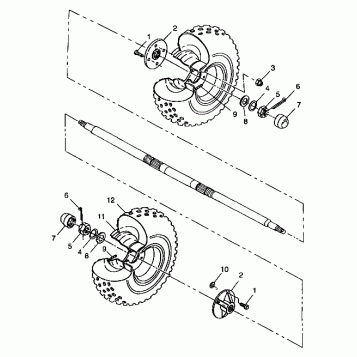 REAR WHEEL - A99BA25CA (4949574957b014)