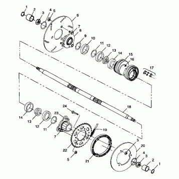 REAR HOUSING - A99BA25CA (4949574957c001)