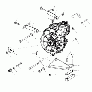 GEARCASE MOUNTING - A99BA25CA (4949574957c007)