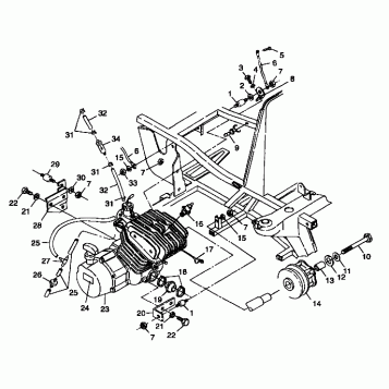 ENGINE MOUNTING - A99AA25CA (4949594959a009)