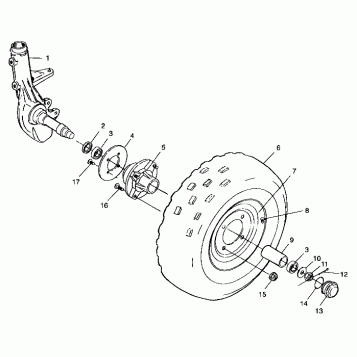 FRONT WHEEL - A99AA25CA (4949594959b005)