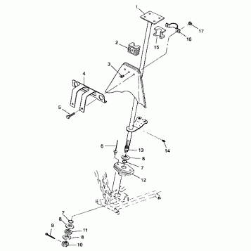 STEERING POST - A99AA25CA (4949594959b008)