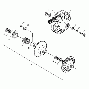 DRIVEN CLUTCH - A99AA25CA (4949594959b012)