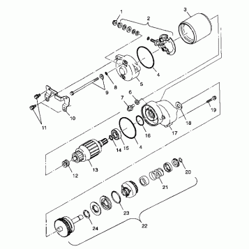 STARTING MOTOR - A99AA25CA (4949594959c010)