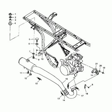 EXHAUST SYSTEM - A99CG38CA (4949634963A013)