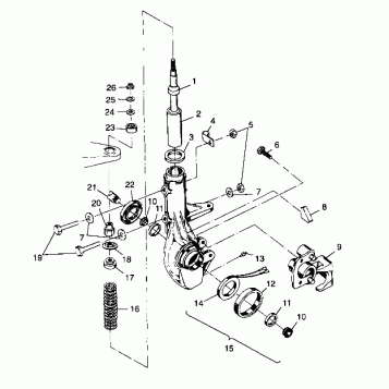 FRONT STRUT - A99CG38CA (4949634963B003)