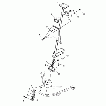 STEERING POST - A99CG38CA (4949634963B010)