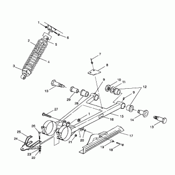 SWING ARM/SHOCK MOUNTING - A99CG38CA (4949634963B014)