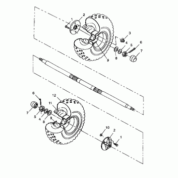 REAR WHEEL - A99CG38CA (4949634963C005)