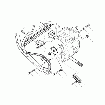 GEARCASE MOUNTING - A99CG38CA (4949634963C009)