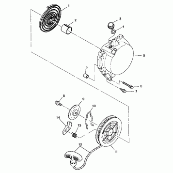 RECOIL STARTER - A99CG38CA (4949634963D003)