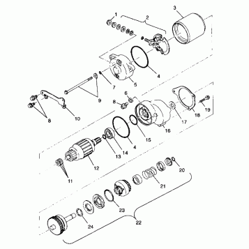 STARTING MOTOR - A99CG38CA (4949634963D008)