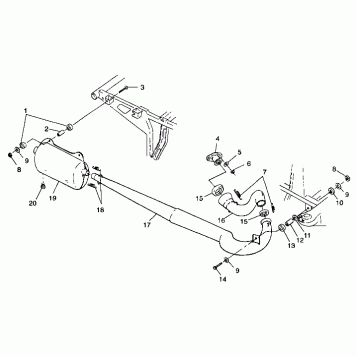 EXHAUST SYSTEM - A99BG38CA (4949664966a012)
