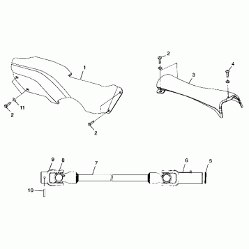 PROP SHAFT - A99BG38CA (4949664966b002)