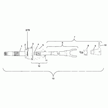 CV JOINT - BTB - A99BG38CA (4949664966b004)