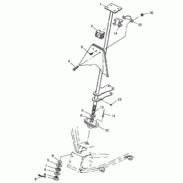 STEERING POST - A99BG38CA (4949664966b010)