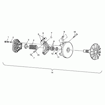 DRIVE CLUTCH - A99BG38CA (4949664966b013)