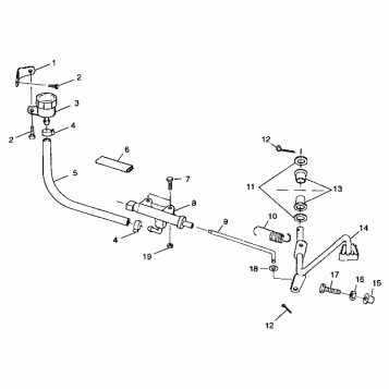 REAR BRAKE MASTER CYLINDER - A99BG38CA (4949664966c003)