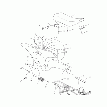 REAR CAB - A99BG50AA (4949714971a006)