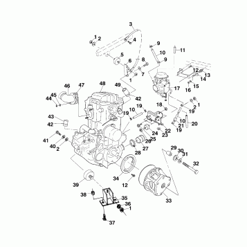 ENGINE MOUNTING - A99BG50AA (4949714971a011)