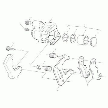 FRONT BRAKE - A99BG50AA (4949714971b007)
