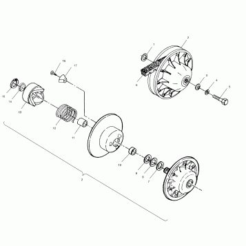 DRIVEN CLUTCH - A99BG50AA (4949714971b014)