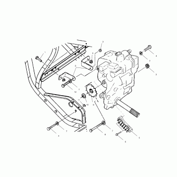 GEARCASE MOUNTING - A99BG50AA (4949714971c001)