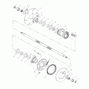 REAR HOUSING - A99BG50AA (4949714971c005)