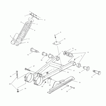 SWING ARM/SHOCK MOUNTING - A99BG50AA (4949714971c009)