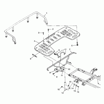 REAR RACK MOUNTING - A99CH33IA (4949884988a008)