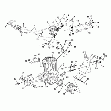 ENGINE MOUNTING - A99CH33IA (4949884988a013)