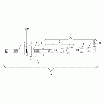CV JOINT - BTB - A99CH33IA (4949884988b004)