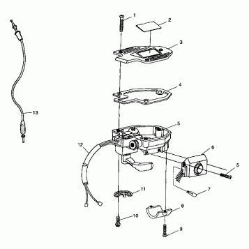 CONTROLS - THROTTLE ASM./CABLE - A99CH33IA (4949884988b010)