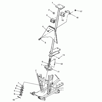 STEERING POST - A99CH33IA (4949884988b012)