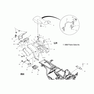 REAR CAB - A00AA32AA (4949914991A006)