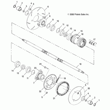 REAR HOUSING - A00AA32AA (4949914991B009)