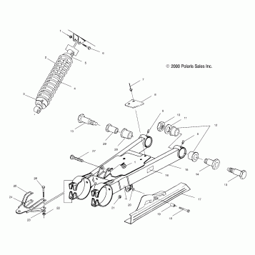 SWING ARM/SHOCK MOUNTING - A00AA32AA (4949914991B011)
