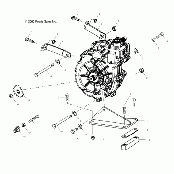 GEARCASE MOUNTING - A00AA32AA (4949914991C006)