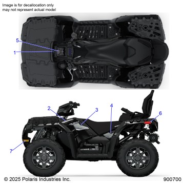 BODY, DECALS GRAPHIC - A26SYE85AL (900700-01)