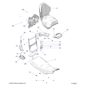 BODY, SEAT - A26SDA57A7 (C102522)