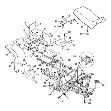 REAR CAB and SEAT - S98CH50E(B) (4950135013a005)