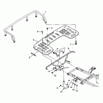 REAR RACK MOUNTING - W98CH50A(C)(D)(E)(F) (4950135013a008)
