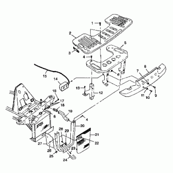 FRONT RACK and BUMPER MOUNTING - S98CH50E(B) (4950135013a009)