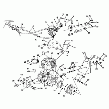 ENGINE MOUNTING - W98CH50A(C)(D)(E)(F) (4950135013a013)