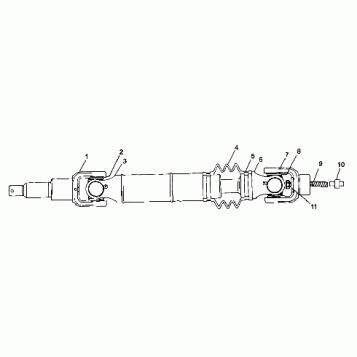 REAR DRIVE SHAFT - S98CH50E(B) (4950135013b005)