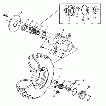 FRONT WHEEL - S98CH50E(B) (4950135013b008)