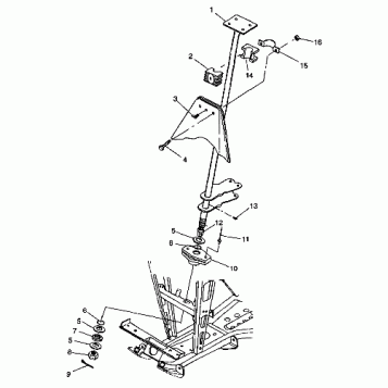 STEERING POST - S98CH50E(B) (4950135013b012)