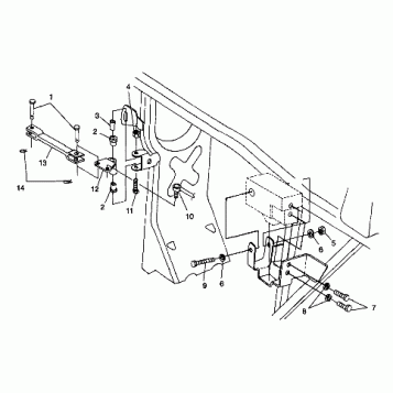 FRAME MOUNTING - S98CH50E(B) (4950135013c002)